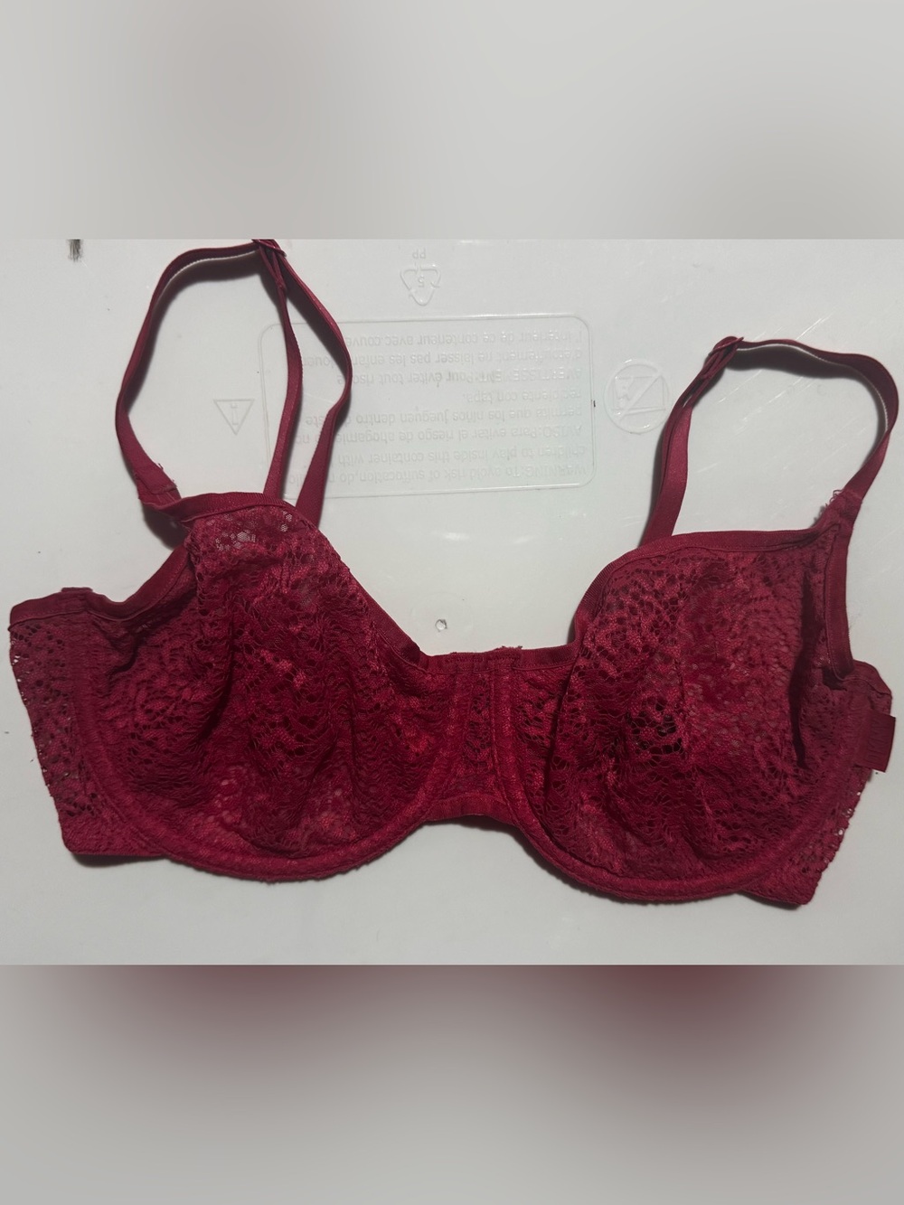 Dkny Wine Lace Underwire Bra